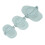 3 Pcs Dumpling Maker Mould Wheat Straw Empanadas Press Mold Different Sizes for Cooking Kitchen Blue 6