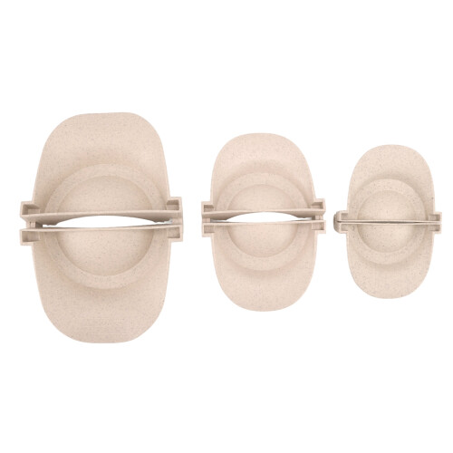 3 Pcs Dumpling Maker Mould Wheat Straw Empanadas Press Mold Different Sizes for Cooking Kitchen Primary Colour 1