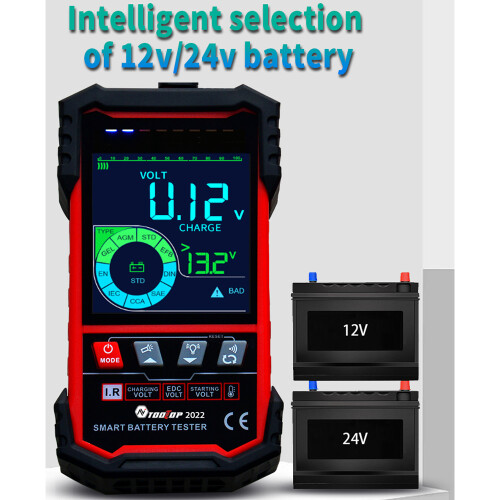 ET2201/ET2202 Batterietester, 3,2-Zoll-Farbdisplay, 250 Ah 1