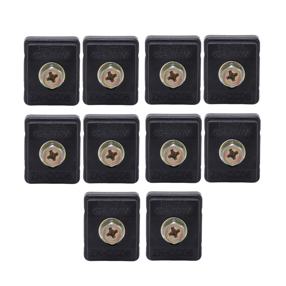 10Pcs Wire Splitter Connector Break Free 50A 400V 1Â6Mmâ² High Power Fast Insulation Piercing Clamp For Wiring 4971319365752