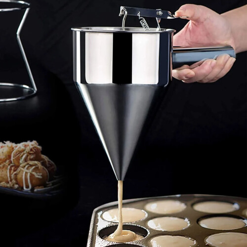 Takoyaki-Teigspender 491 g 25,5  27 cm metallisch 2