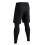 2 in 1 Sporthose: Schwarz XL, Taschen 12
