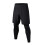 2 in 1 Sporthose: Schwarz XL, Taschen 2