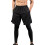 2 in 1 Sporthose: Schwarz XL, Taschen 1