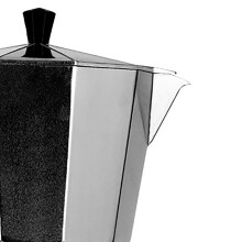 1 Tasse Aluminium-Mokkakanne, 50 ml, 6x13cm, Silber