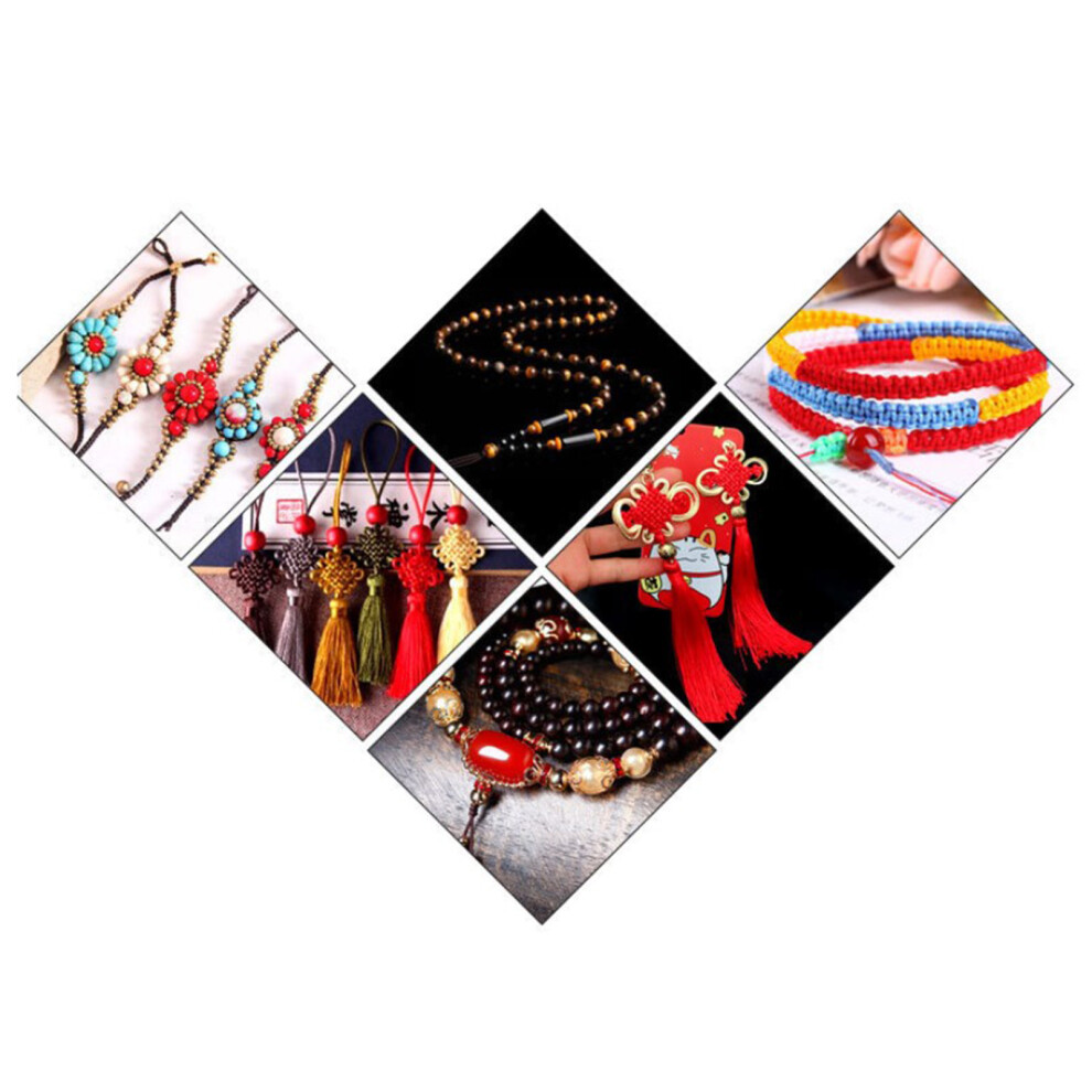 1.0Mm Braided Rope Colorful Colorfast High Strength 70 Meters Weaving Thread Chinese Knotting Cord 7611319368519