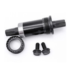 1 Stück Integriertes Vierkant-Tretlager 118mm/68mm Schwarz