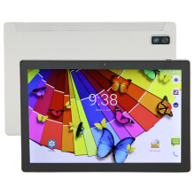 10.1in Tablet 5G WiFi 8GB RAM 256GB ROM Octa Core Type C Rechargeable 8800mah 4G Network Call Silvery Tablet for Android 10
