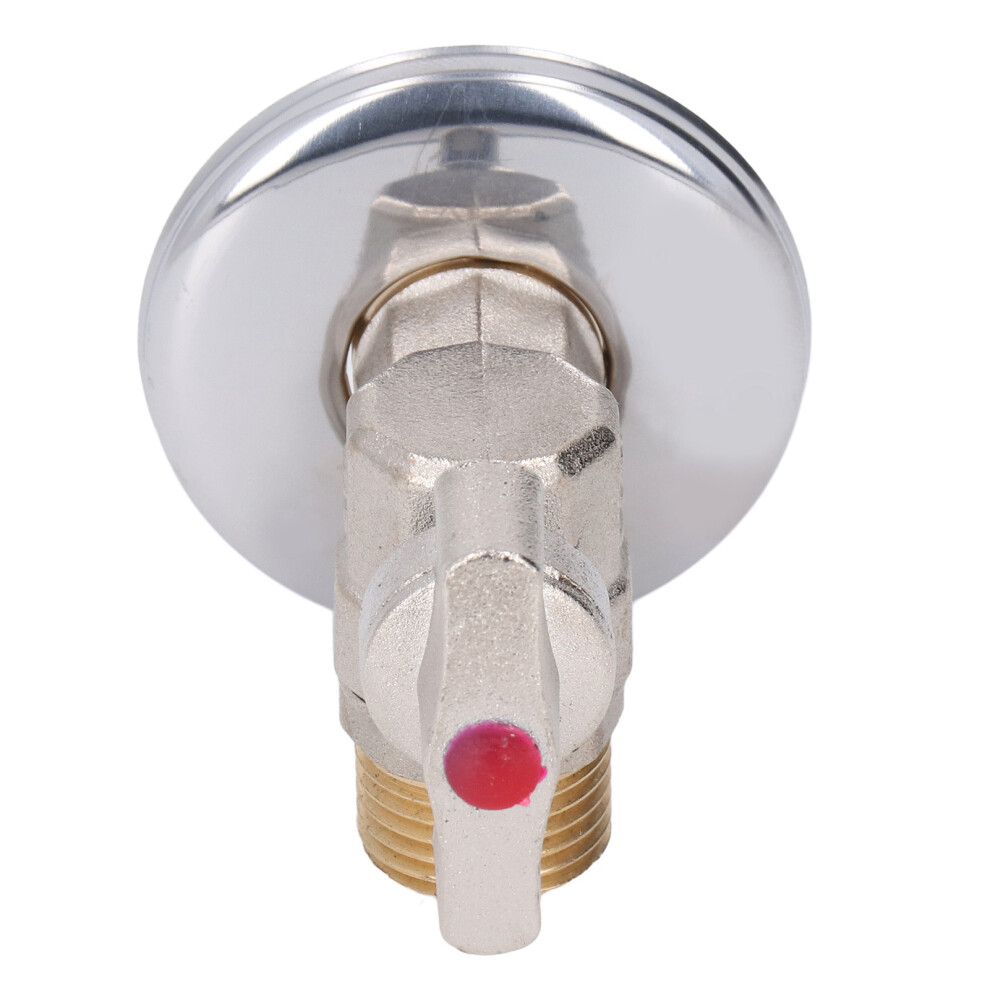 G1/2 Thread Brass Triangle Valve Large Flow Cold Hot Water Angle Stop Valve For Kitchen Bathroom Red 8101319371798