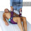 Senioren-Bett-Transferschlinge aus Nylon lila Einheitsgröße 6