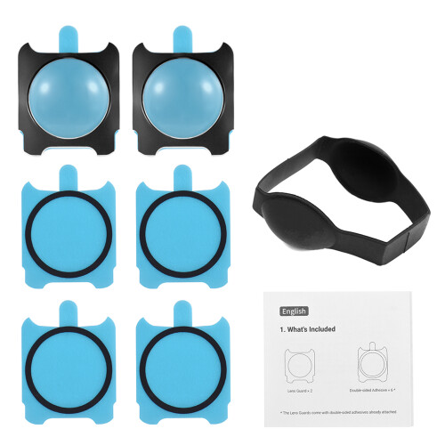 2 Stück PMMA klare Linsenprotektoren Insta360 ONE R/RS 1