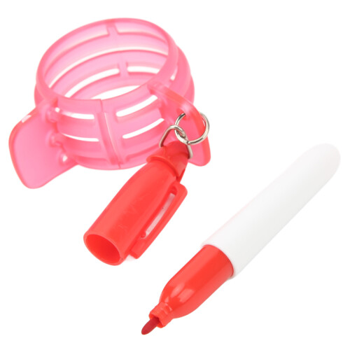 Circle Golfball Linierer 360 Marker mit Stift, Rot, 25g 2