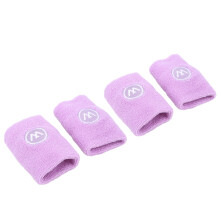 2 Paar Handgelenk-Schweißbänder lila 64 g Polyester