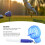 Circle Golf Ball Liner 360 Linienmarkierer mit Stift – Blau, 25g 12