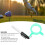 360 Golfball-Linienmarkierer mit Stift, ABS, 25g, Grün 10