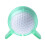 360 Golfball-Linienmarkierer mit Stift, ABS, 25g, Grün 14