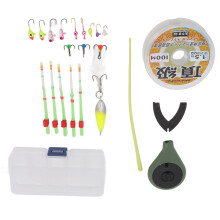 Mini Winter Ice Fishing Rod Pole Tip Rod Top Fishing Line Hooks Ice Fishing Accessories OD Green