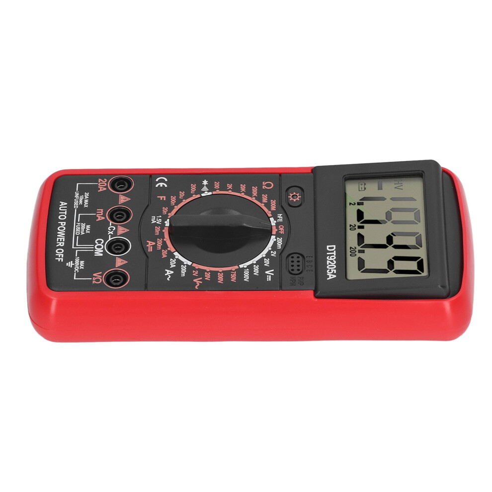 Smart Digital Multimeter Lcd Display Multifunctional Circuit Detection Meter For Household Red 4161319374384