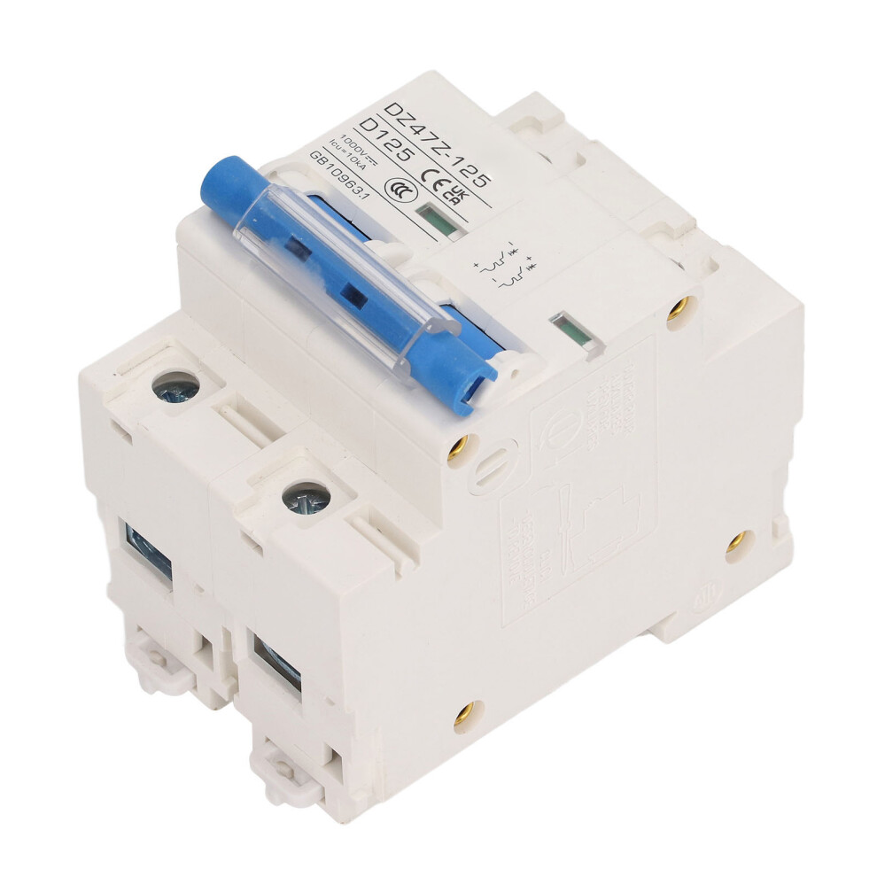 Dc Circuit Breaker Short Circuit Protection Rail Installation Pv Circuit Breaker 2P 1000V 125A Blue Switch 4041319374532