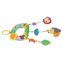 Bunter Plüsch-Hängelrassel Baby-Spielzeug für Kinderwagen und Bettseite