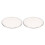 2Pcs Drumhead 8in Drum Head 2 Layer Polyester Film Instrument Accessory for Replacement Transparent 3