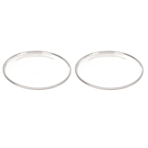 2Pcs Drumhead 8in Drum Head 2 Layer Polyester Film Instrument Accessory for Replacement Transparent