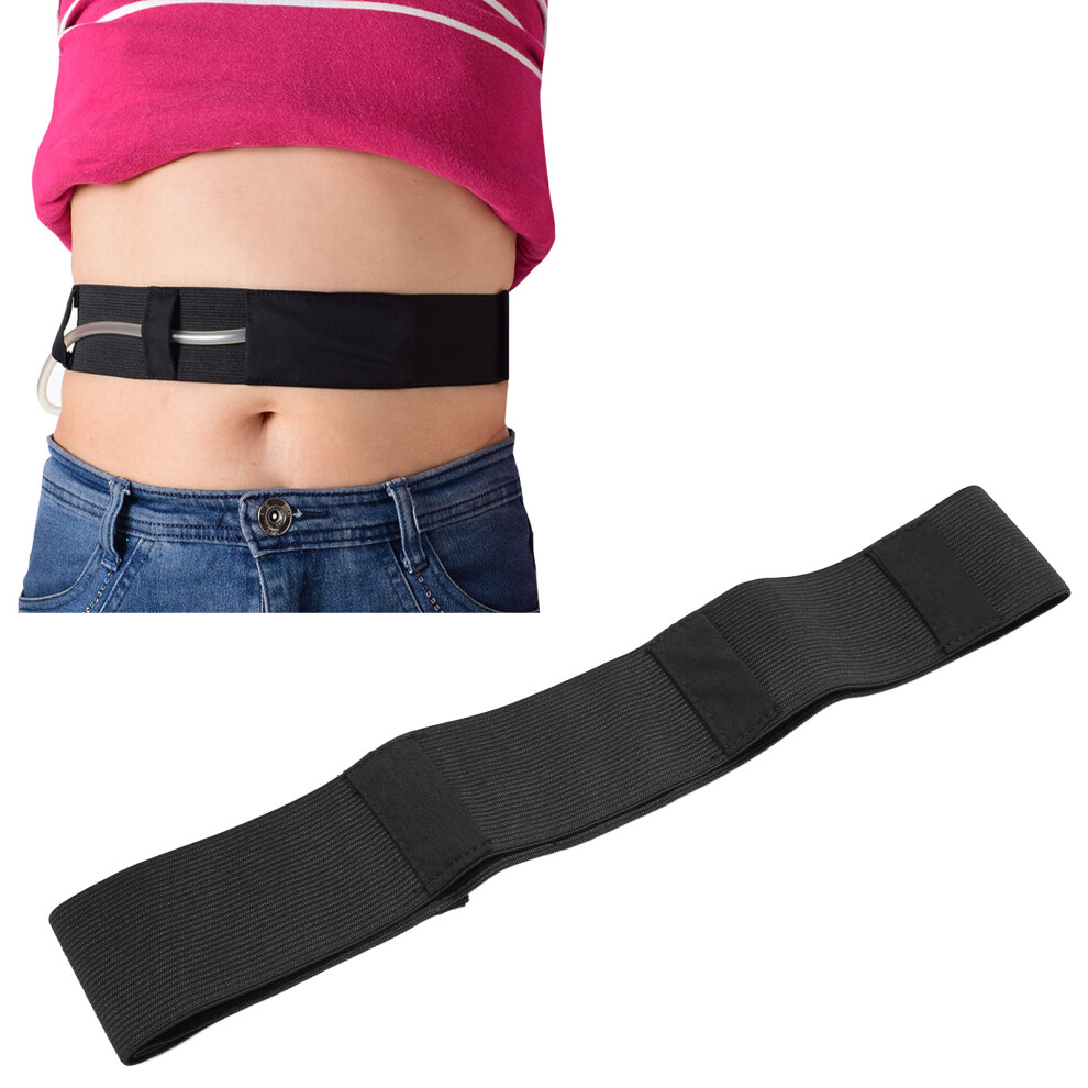 Black Peritoneal Dialysis Catheter Belt Breathable Soft Adjustable Dirt Resistant Pd Catheter Belt S