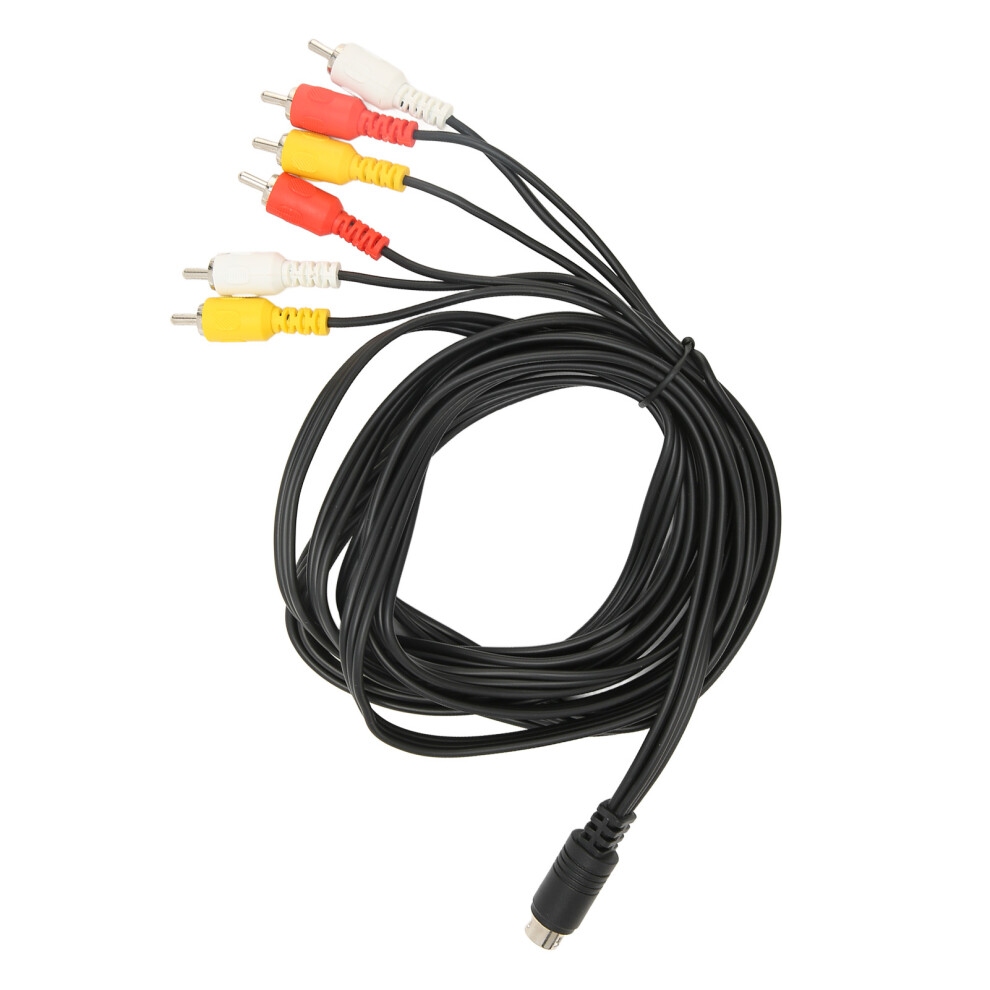 Mini Din To 6 Rca Cable 9 Pin Clear Signal Stable Sound Video Composite Wire For Digital Camcorder Tv Av Receiver 7691319379326
