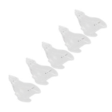 Vogelförmige Acryl-Zitronenpresse, 5 Stück, transparent