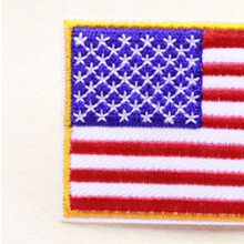 Gestickte US-Flaggen-Patches 7 x 5 cm zum Aufbügeln