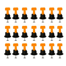 50 Stück Fliesen-Nivellierwerkzeuge 1,5 mm orange PP SS 70x36mm