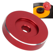 Roter Aluminium-Record-Adapter für 33/45 U/min Plattenspieler