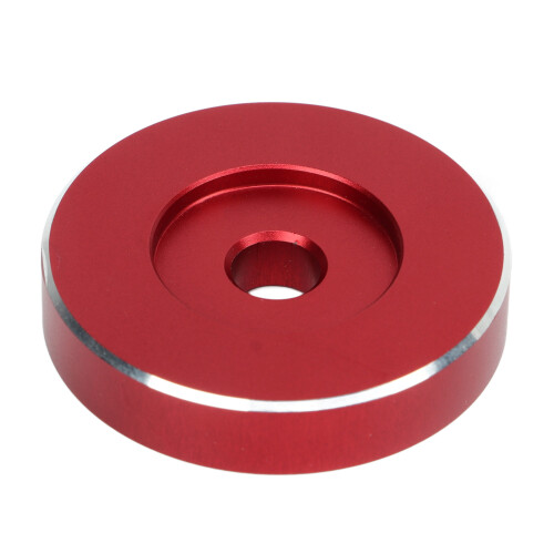 Roter Aluminium-Record-Adapter für 33/45 U/min Plattenspieler 1
