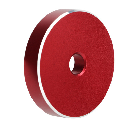 Roter Aluminium-Record-Adapter für 33/45 U/min Plattenspieler 2