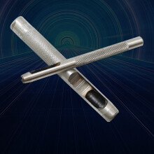 10-teiliges Gürtel-Lochstanzen-Set aus Kohlenstoffstahl, 1–10 mm, Silber