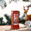 Telefonzelle-Schneekugel-Laterne Ornament, 3LR44 1