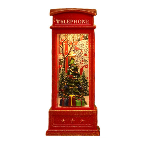Schneekugel-Laterne: Telefonzelle 110 g LR44 1