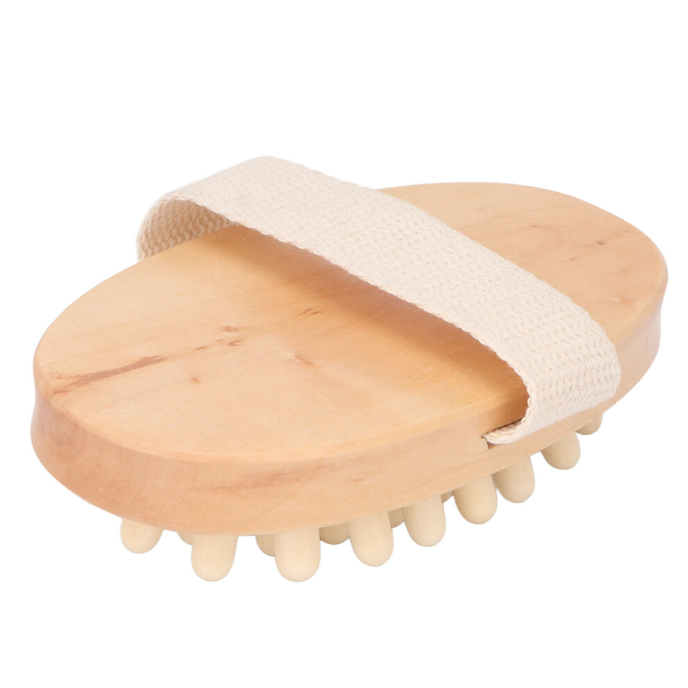 Gasbag Massager Brush Wooden Soothing Lymphatic Drainage Handheld Dry Body Gasbag Brush for Spa