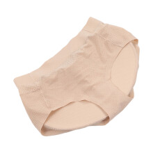 Padded Underwear Body Curve Shaping Butt Lift Panties Breathable Thin Light Nylon Fabric Elastic Sponge Butt Shapewear Skin Color L