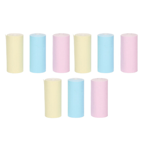 9 Stück Mini-Druckpapierrollen, 2,2  1,0 Zoll, sortiert 1