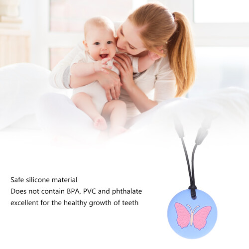 2er-Set Sensorische Beißkette, 5 cm Beißer, Himmelblau 2