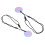 2er-Set Sensorische Beißkette, 5 cm Beißer, Himmelblau 16