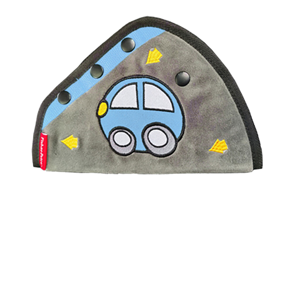 Seat Belt Pillow Adjuster For Kids Car Seatbelt Cushion Pad Cute Soft Thicken Kids Car Seat Strip Pad Car Triangular Limiters Blue 3561319388199