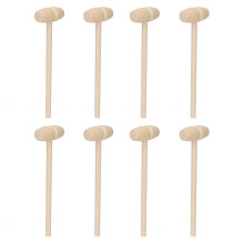 30 Stück Mini Holzhammer-Spielzeug für Kinder, 4,5 cm, zum Brechen von Schokoladenherzen