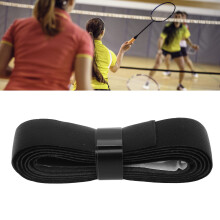 Tennis Racket Grip Tape Leather Badminton Racket Overgrip Tape Replacement for Outdoor Playground Gym Black