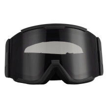 Erwachsene Skibrille Cyl großer schwarzer Rahmen graue Linse
