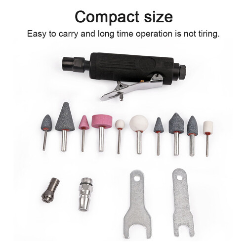 Portable Pneumatic Grind Tool Mini Engraving Tool Set Handheld Polishing Machine 1/4in Air Grinding Machine 1