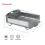 KitchenAid KitchenAid Large Capacity Full Size  Rust Resistan Dish Rack Angled Drain Board and Removable Flatware Caddy  Light Grey 4