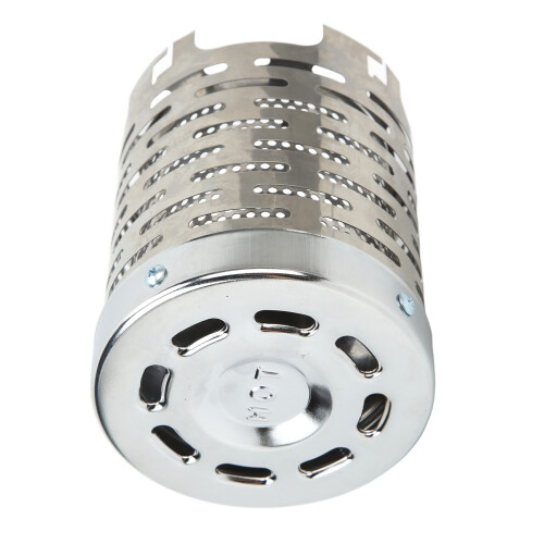Edelstahl-Campingheizungsabdeckung 14,5 cm Silber Tragbare Heizabdeckung