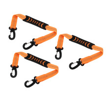 3 Pcs Roller Skate Leash Nylon Ski Boots Carrier Strap Snowboard Boot Carrier Strap for Carrying Skate Shoes Orange
